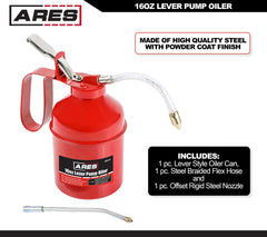 ARES 55010 steel braided flex hose extends reach for hard-to-reach components.