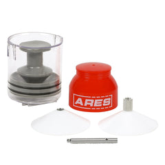 ARES deluxe bearing packer hand tool in use for grease flushing