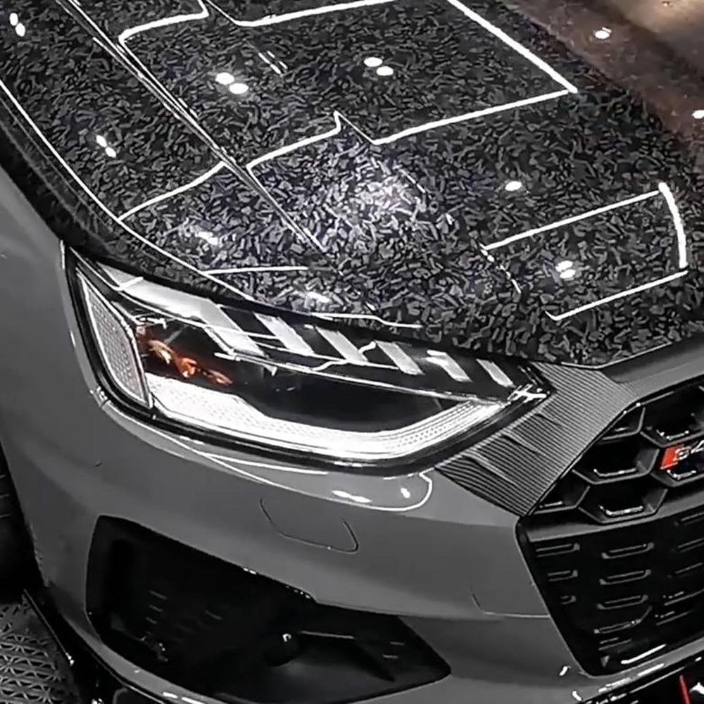 Arespark black gloss carbon fiber wrap sheet suitable for large panels