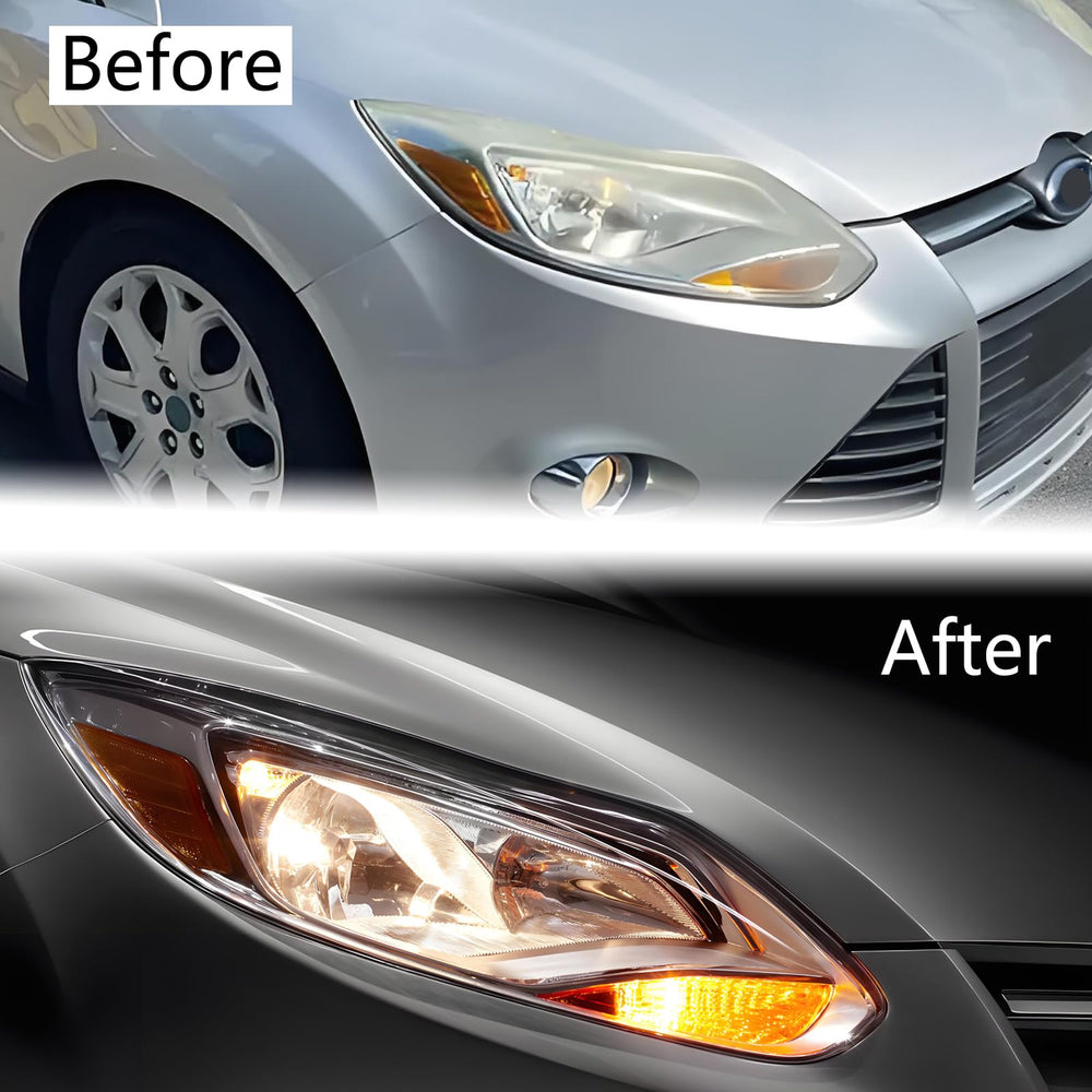 Chrome housing and clear lens add a refined look to Ford Focus