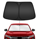 ARISMOTOR Trax windshield sunshade blocks UV rays and keeps the cabin cooler.