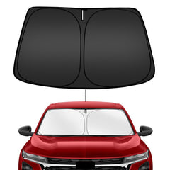 ARISMOTOR Trax windshield sunshade blocks UV rays and keeps the cabin cooler.