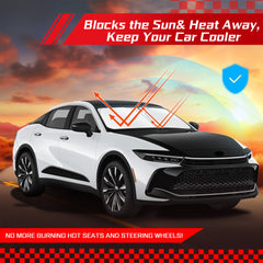 ARISMOTOR UV-ray-blocking shield reduces sun damage to interior
