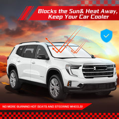 ARISMOTOR UV-ray blocking sunshade for Acadia interior protection
