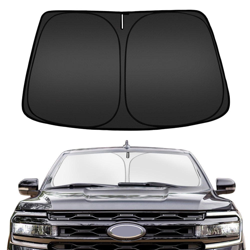 ARISMOTOR windshield sun shade with custom fit for Ford Expedition blocks sun heat