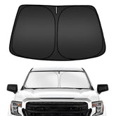 ARISMOTOR windshield sun shade front view blocks UV rays and lowers interior heat.