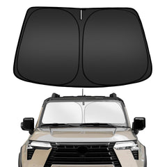 ARISMOTOR windshield sun shade for Lexus GX 550 blocks UV rays and keeps cabin cooler.