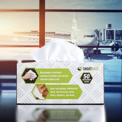 Arkwright SmartRags dashboard cleaning highlights smear-free interior surfaces.