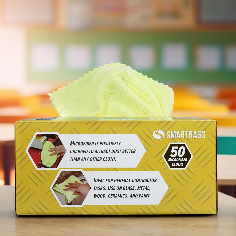 Arkwright Smart Rags used on glass windows for smear-free clarity