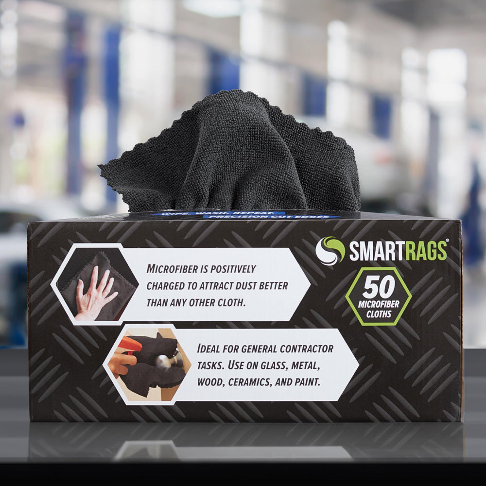 Arkwright Smart Rags dusting multiple surfaces without leaving lint.