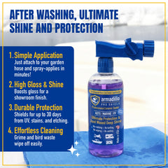 Armadillo Pro Shield safe on multiple surfaces like glass and plastic.