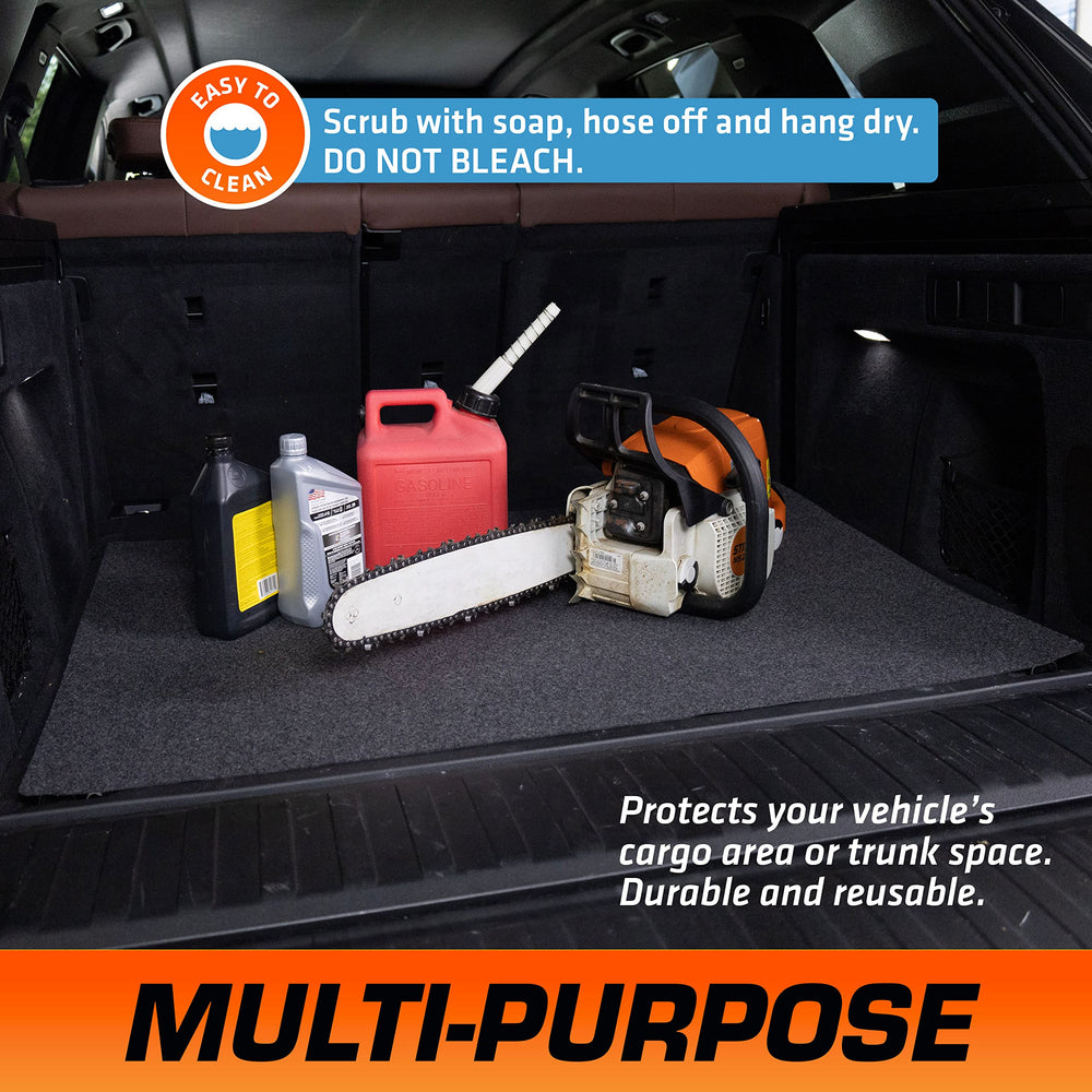 Armor All reusable mat is durable and easy to clean after spills.