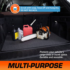 Armor All reusable mat is durable and easy to clean after spills.