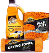 Armor All Exterior Bundle car wash soap with carnauba wax for a mirror finish.