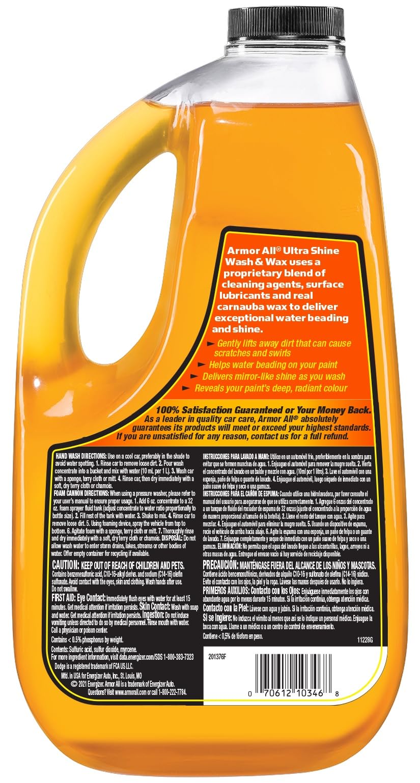 Armor All Noodle Tech wash mitt cleans with microfiber noodles for dirt lifting.