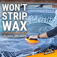 Armor All Exterior Cleaner delivers a brilliant shine after washing.