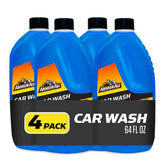 Armor All Foam Action Car Wash Soap bottle ready for wax-safe cleaning.