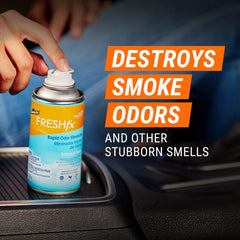 Pet odor neutralization in a car interior with Freshfx.