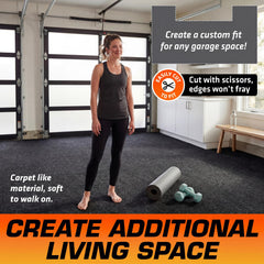 Armor All Garage Floor Mat multipurpose space for gym or play area.