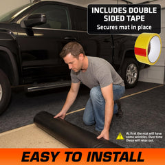 Armor All Garage Floor Mat protects against oil leaks and tire marks.