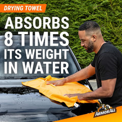 Armor All Wheel and Interior Care spray showcases premium formulas for wheels and surfaces.