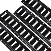 ARMORLOGISTICS e-track rail 4ft with 24 anchor points for versatile cargo securement.