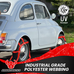 Fits a wide range of vehicles and trailer setups with 14–17 inch tires.