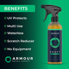 Adapt Waterless Wash cleans glass surfaces without water for clarity