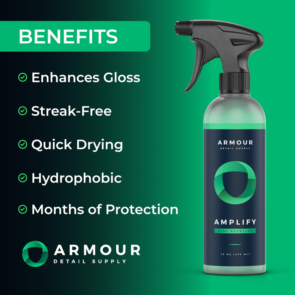 Armour Detail Supply Amplify 128oz bottle offering long-lasting detailing value.