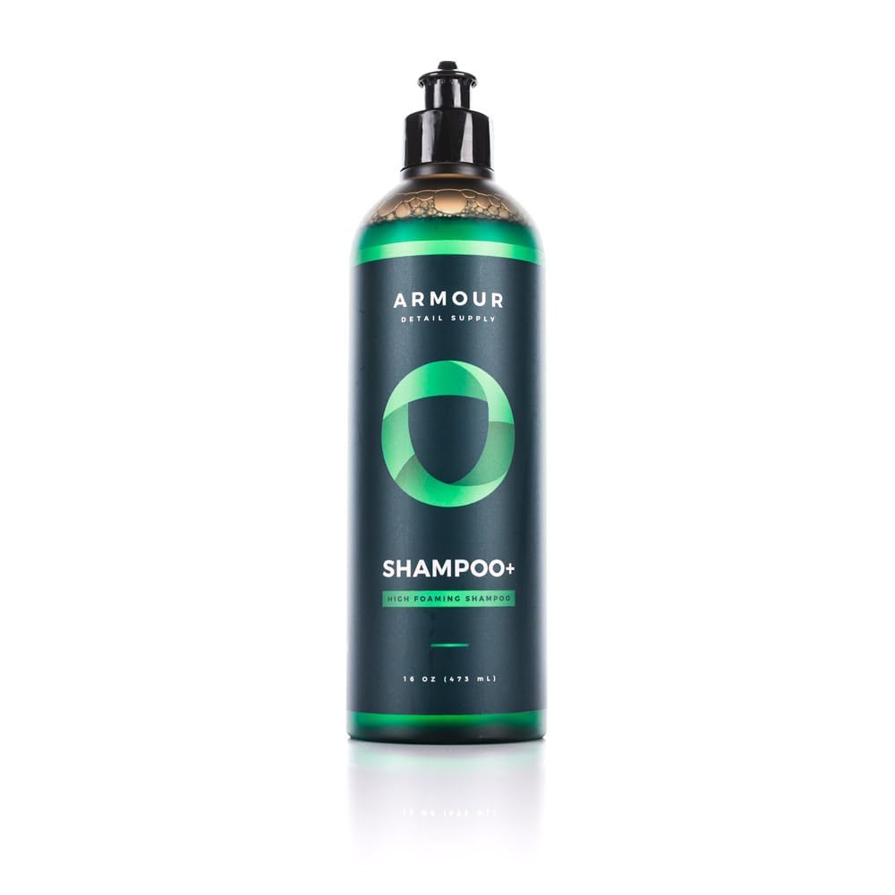 Armour Detail Supply Shampoo+ bottle with pour spout for easy outdoor car cleaning