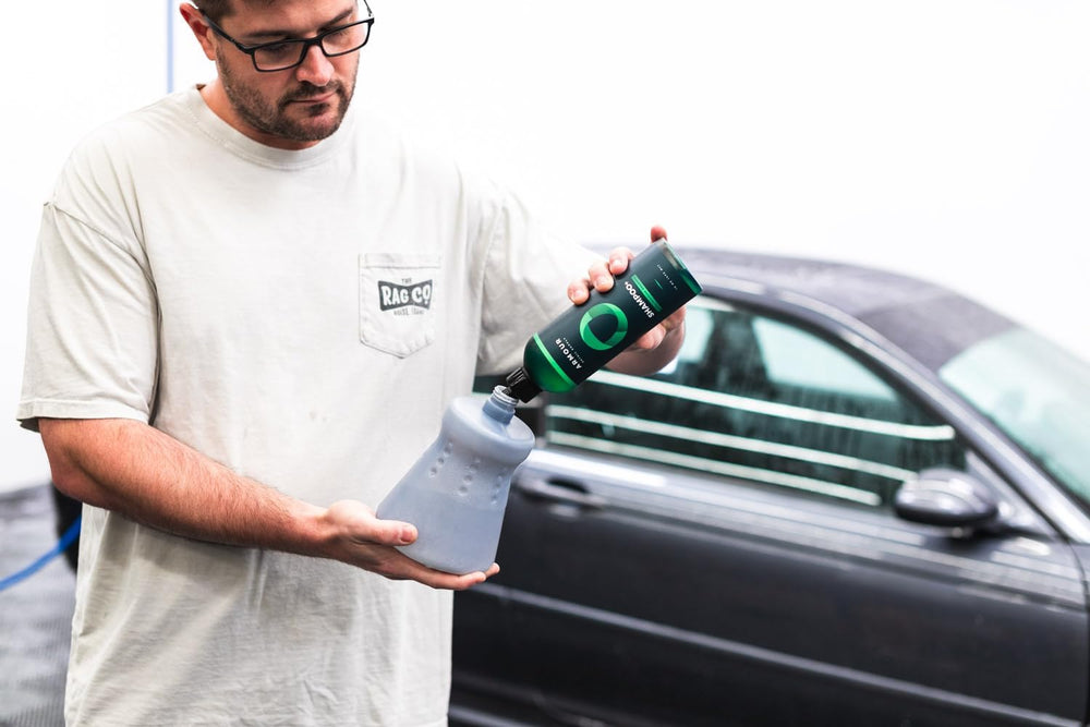 Armour Detail Supply Shampoo+ bottle label emphasizes pH-neutral performance