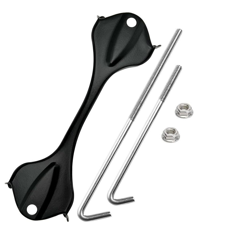 ARONOVA battery hold-down kit with 304 stainless steel J bolts secures the battery during rugged drives.