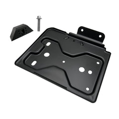 ARONOVA driver-side battery tray base clamp kit close-up, rugged mounting detail