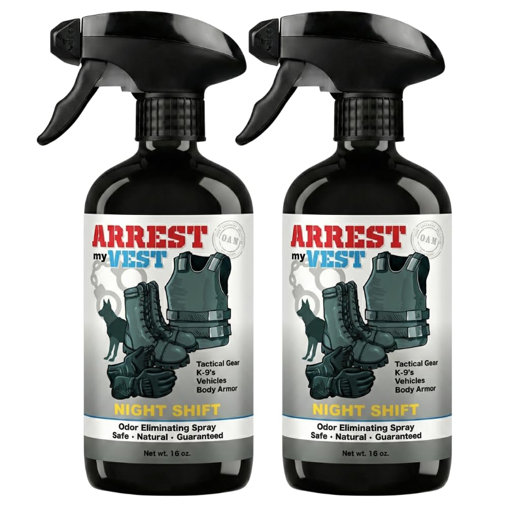 Arrest My Vest Night Shift bottle pour demonstrates fast odor control for gear