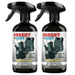 Arrest My Vest Night Shift bottle pour demonstrates fast odor control for gear