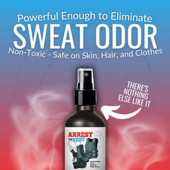 Arrest My Vest tactical gear deodorizer being used on boots and gloves