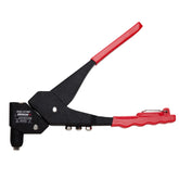Arrow RHT300 swivel-head rivet tool in angled view for tight spaces.