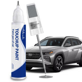 Artbreath Shimmering Silver Hyundai paint pen applying precise touch-ups