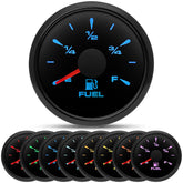 ARTILAURA fuel gauge with 2 inch dial backlit for clear readings on boats and vehicles.