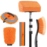 ARTIPOLY 20ft reach car wash brush enables high-reach cleaning without ladders.
