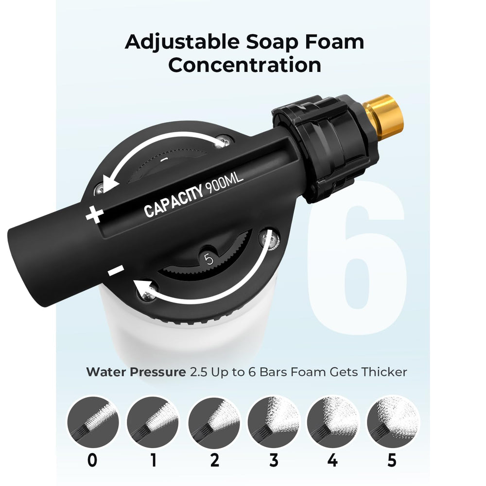 ARTIPOLY brass connector attaches to garden hose for easy setup.