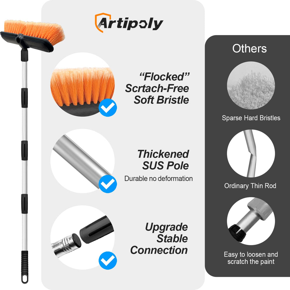 ARTIPOLY durable aluminum extension pole for steady reach.