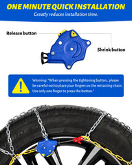 Artizles HKN170 reusable winter chains prepared for multiple seasons.