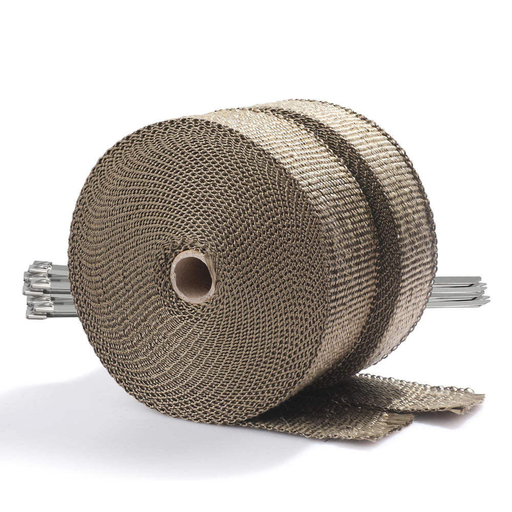 ARTR titanium exhaust wrap roll view for high-heat protection