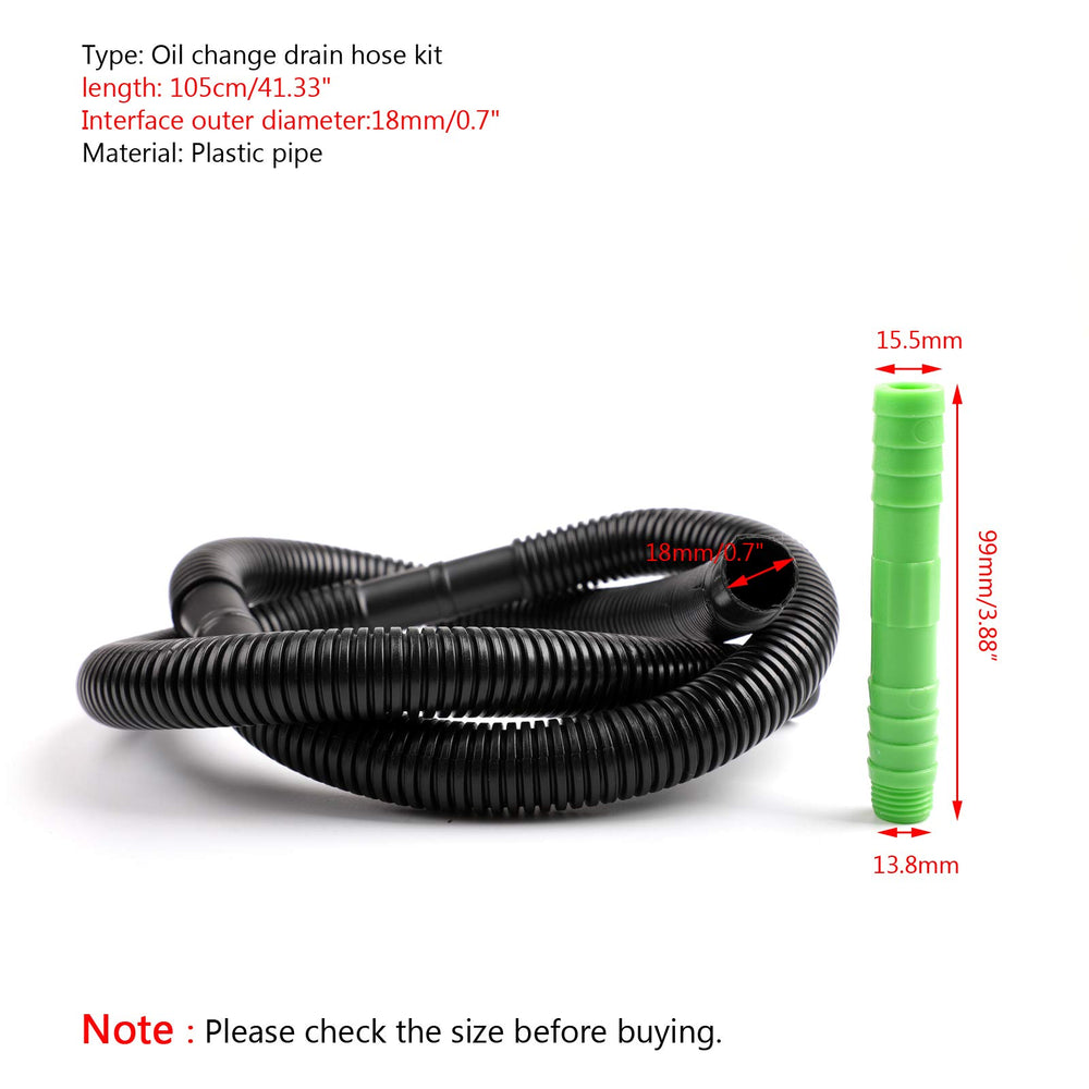 Artudatech Yamaha outboard drain hose connection promotes spill-free oil changes.
