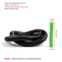 Artudatech Yamaha outboard drain hose connection promotes spill-free oil changes.