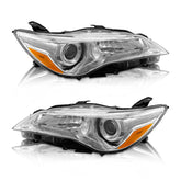 AS Autolights Camry headlight assembly driver side with chrome housing improves night visibility