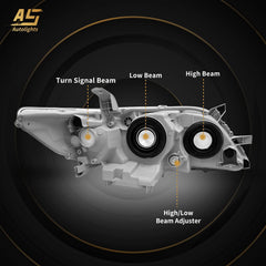AS Camry headlight chrome housing front view highlights premium finish