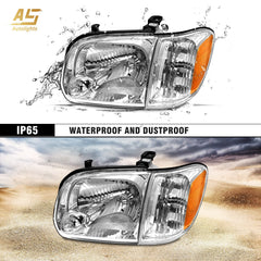 AS IP65 sealed lens for weatherproof headlight assembly.