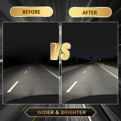 AS IP65 weatherproof headlight protects against rain and snow on rugged drives.